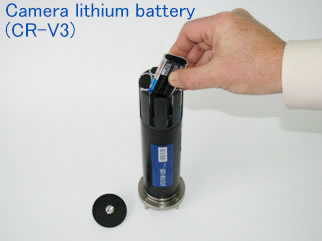 カメラ用リチウム電池を採用