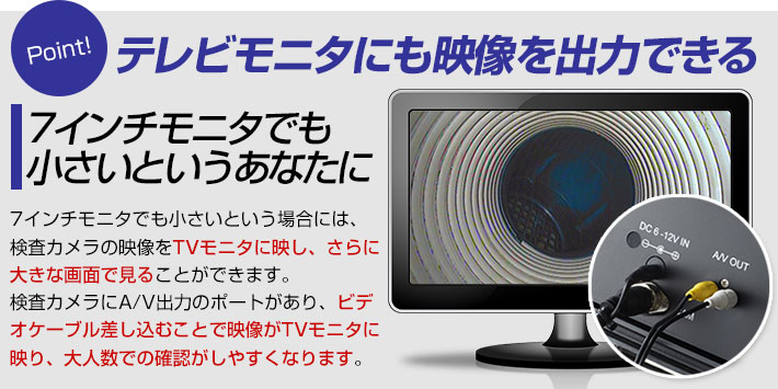 テレビモニタへの出力