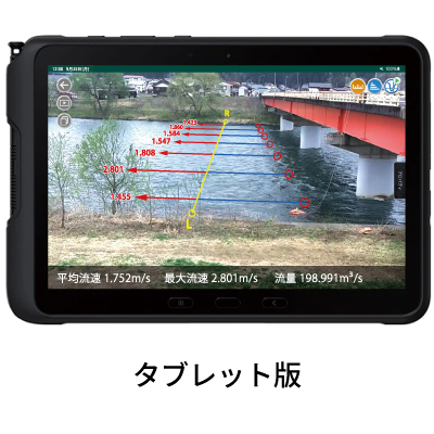 非接触型流速・流量計測システム Hydro-STIV Portable